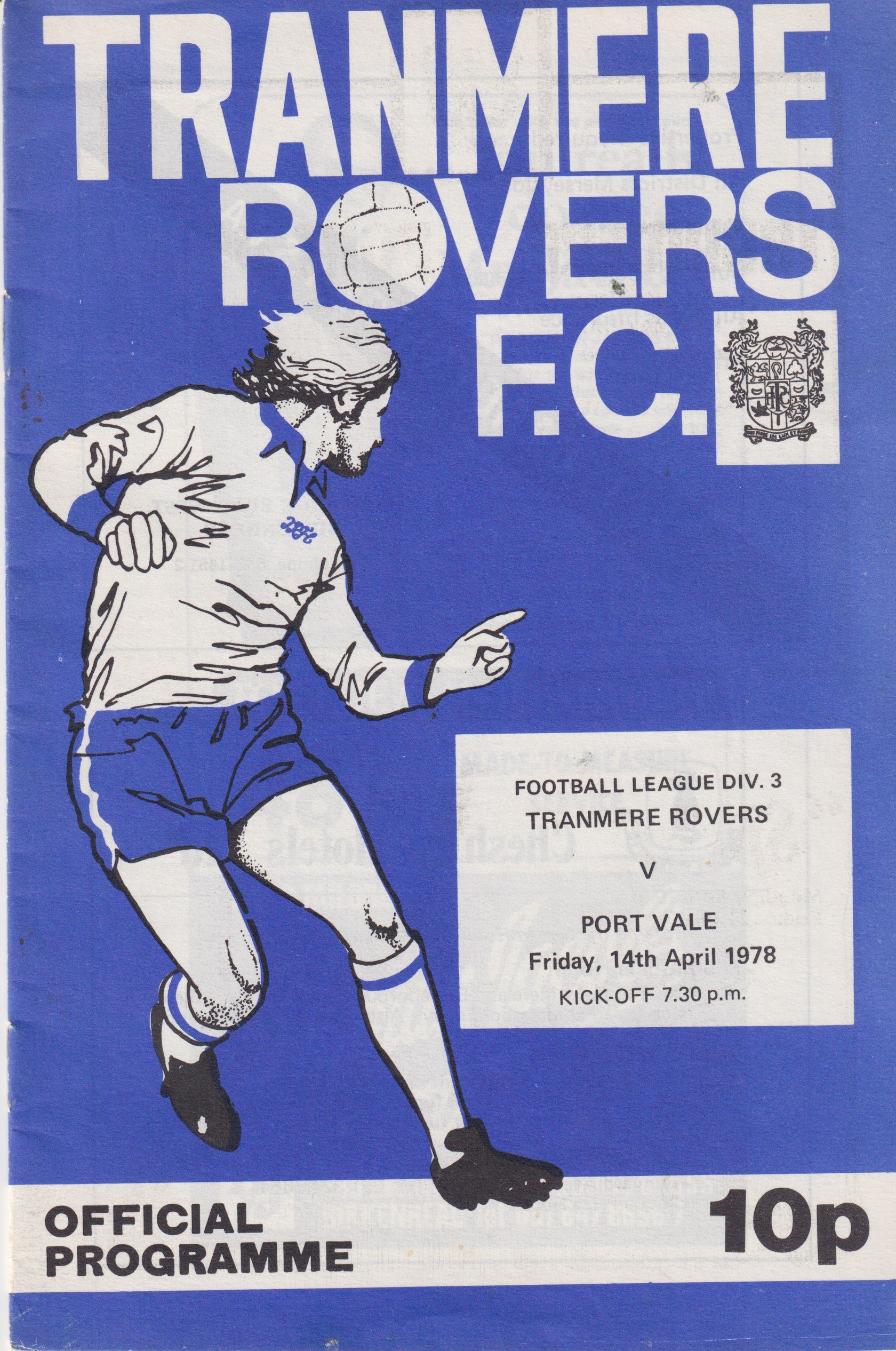 Tranmere Rovers v Port Vale match programme